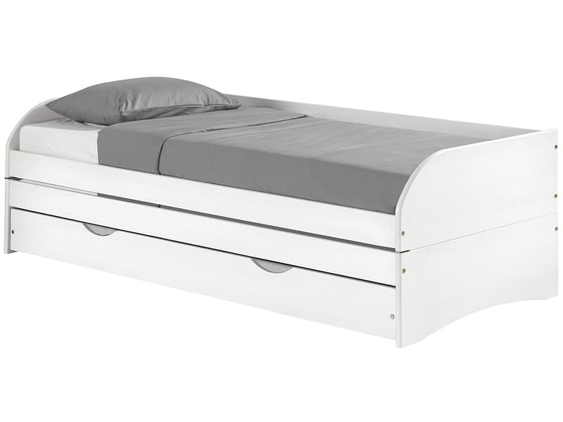 Doppelbett ACCORDEON 90x200cm weiss