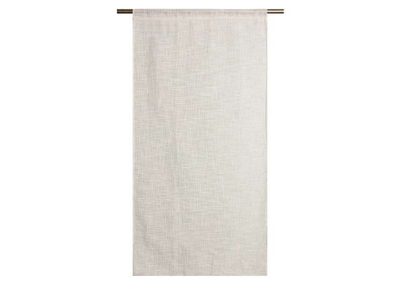 Scheibengardinen NEMI 60x120cm kleiderstangegriff durchsichtig dunkelbeige