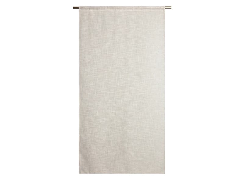 Scheibengardinen NEMI 80x160cm kleiderstangegriff durchsichtig dunkelbeige