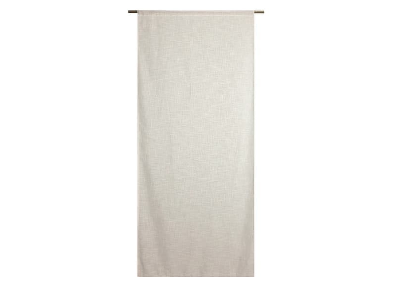 Scheibengardinen NEMI 90x210cm kleiderstangegriff durchsichtig dunkelbeige