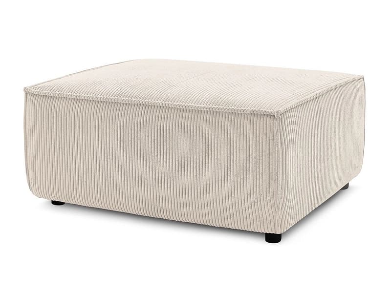 Hocker BOBOCHIC NIHAD 70x100x44cm cord-stoff beige