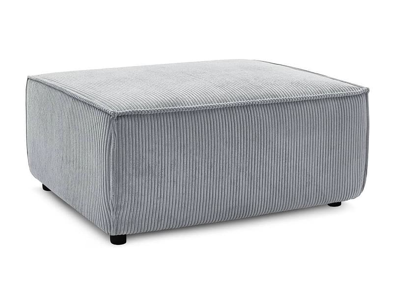 Hocker BOBOCHIC NIHAD 70x100x44cm cord-stoff hellgrau