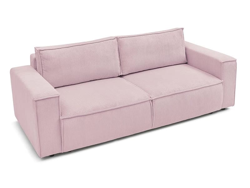 3er Sofa BOBOCHIC NIHAD Cord-Stoff violett