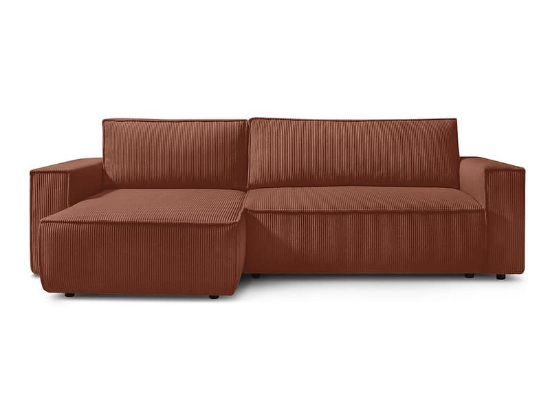 Ecksofa BOBOCHIC NIHAD Cord-Stoff orange