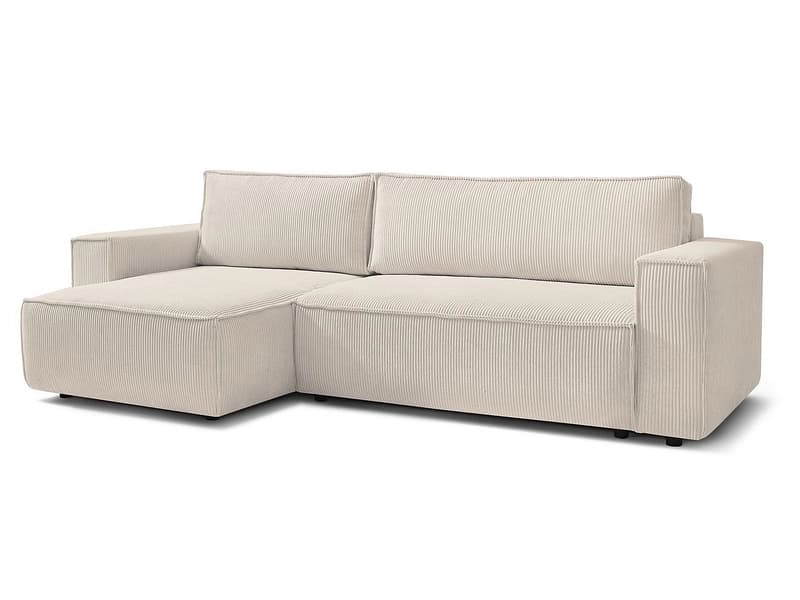 Ecksofa BOBOCHIC NIHAD Cord-Stoff beige