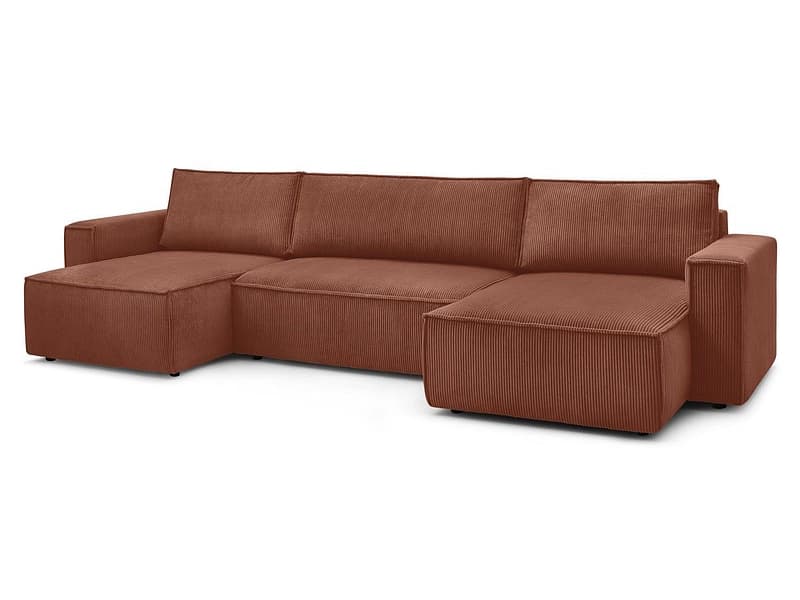 Wohnlandschaft BOBOCHIC NIHAD Cord-Stoff orange