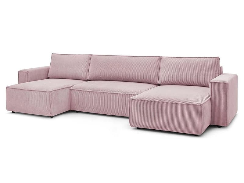 Wohnlandschaft BOBOCHIC NIHAD Cord-Stoff violett