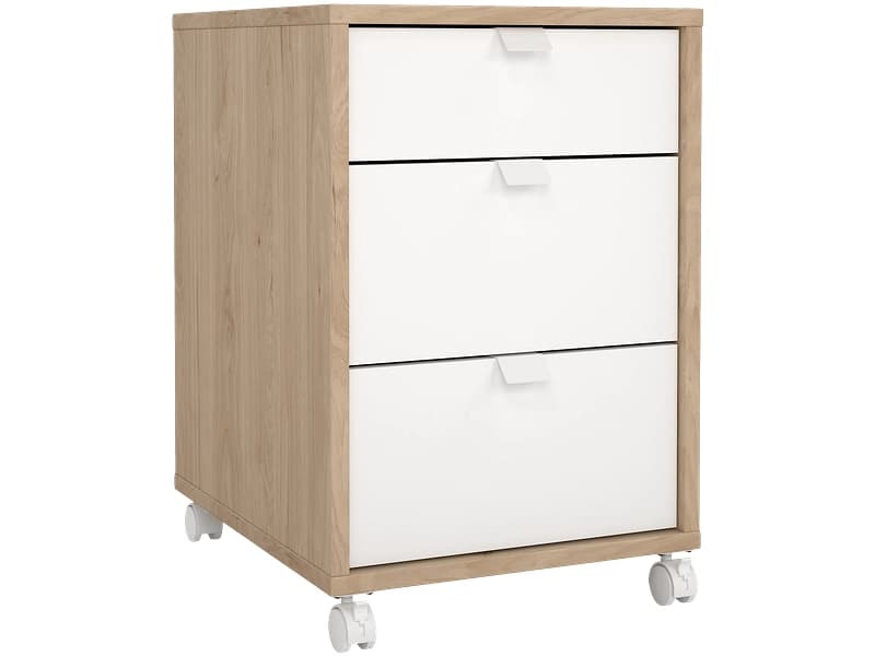 Schubladenelement HOME-OFFICE 3 Schubladen weiss