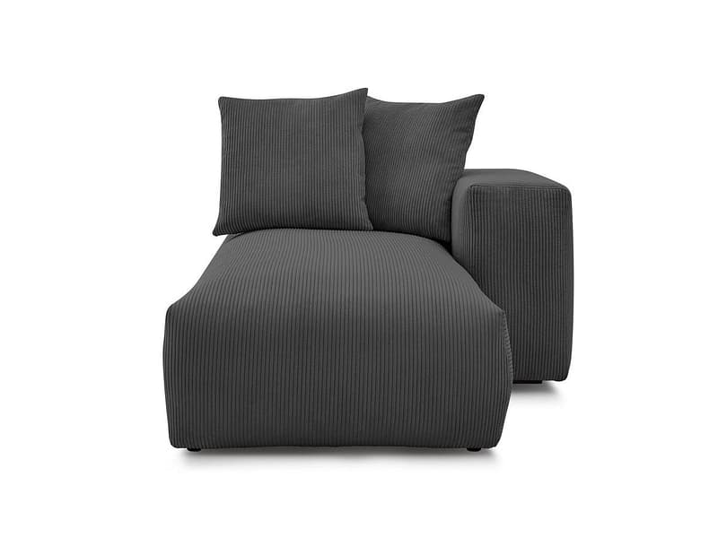 Récamière BOBOCHIC VOLTAIRE Cord-Stoff dunkelgrau