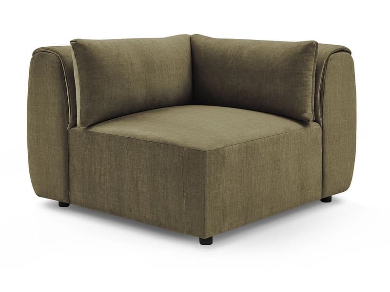 Ecke für modulare Sofas BOBOCHIC JEANNE Samt grün