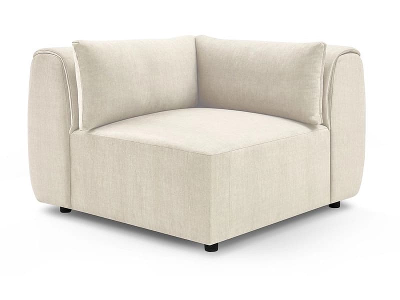 Ecke für modulare Sofas BOBOCHIC JEANNE Samt beige