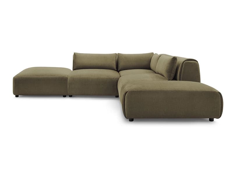 Ecksofa BOBOCHIC JEANNE Samt grün