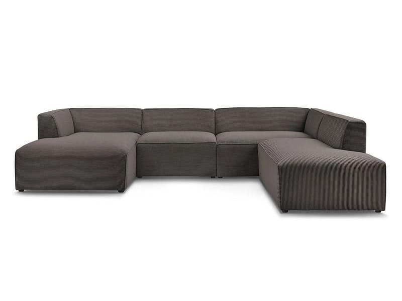 Wohnlandschaft BOBOCHIC MEGEVE Cord-Stoff rotbraun