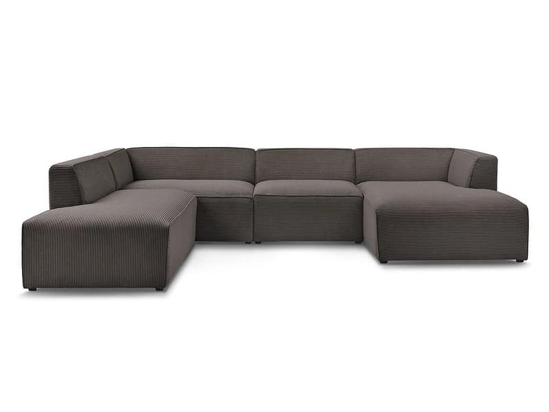 Wohnlandschaft BOBOCHIC MEGEVE Cord-Stoff rotbraun