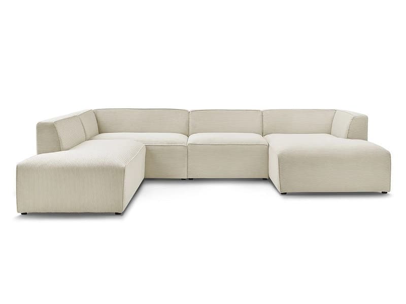 Wohnlandschaft BOBOCHIC MEGEVE Cord-Stoff beige