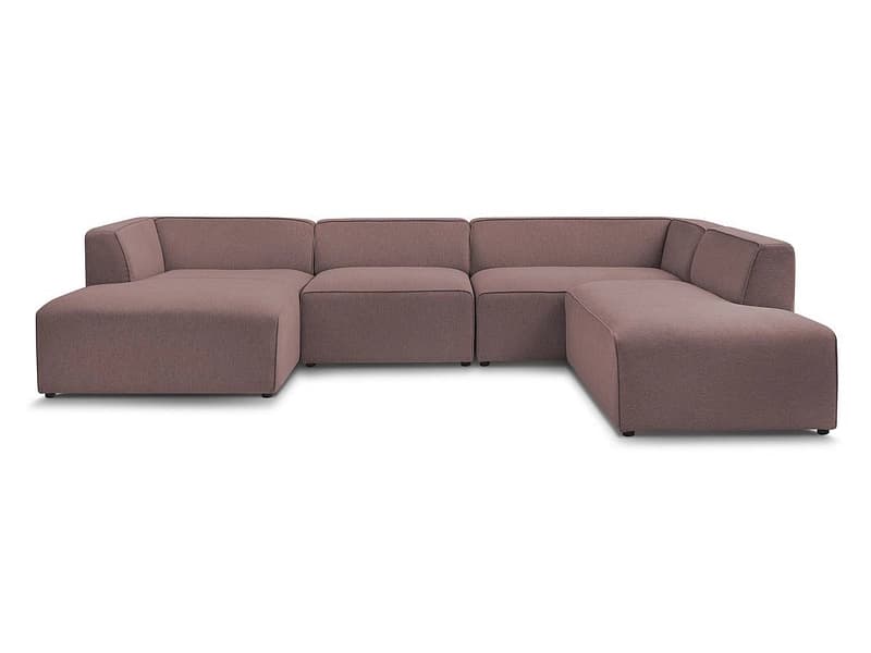 Wohnlandschaft BOBOCHIC MEGEVE Stoff chiniert rosa