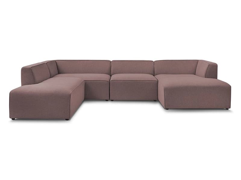 Wohnlandschaft BOBOCHIC MEGEVE Stoff chiniert rosa