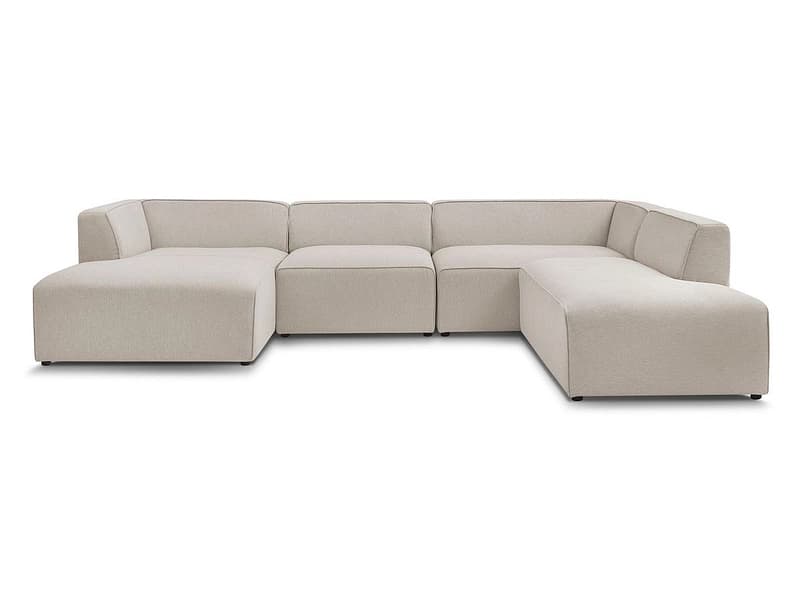 Wohnlandschaft BOBOCHIC MEGEVE Stoff chiniert beige