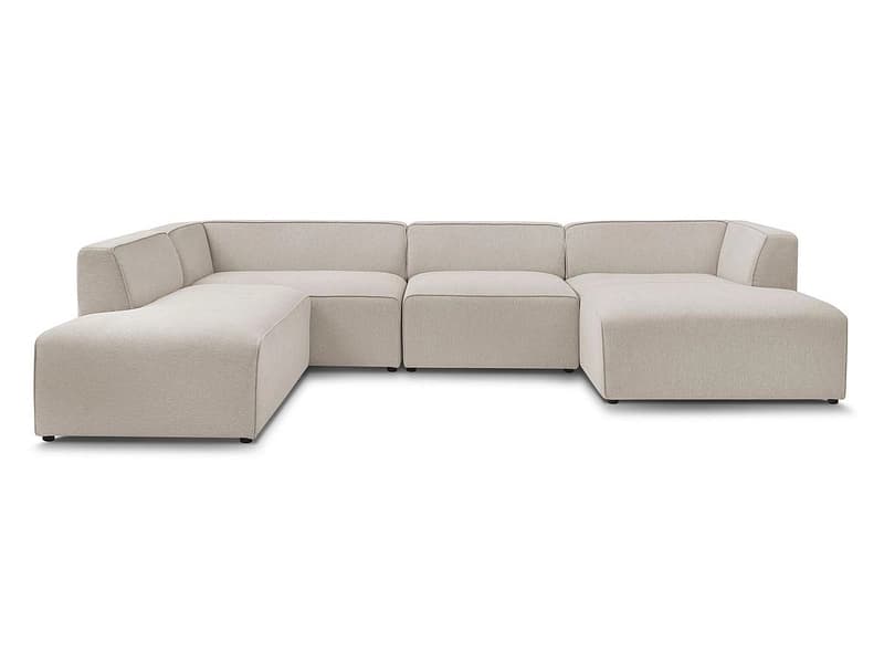 Wohnlandschaft BOBOCHIC MEGEVE Stoff chiniert beige