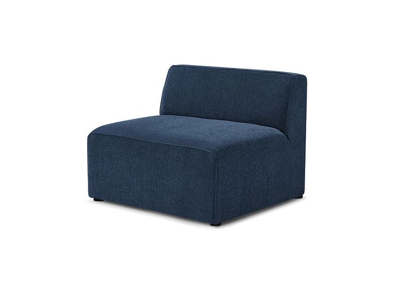 Modulare Sessel für Sofa BOBOCHIC MEGEVE Stoff mit Textur dunkelblau