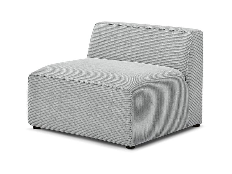 Modulare Sessel für Sofa BOBOCHIC MEGEVE Cord-Stoff hellgrau