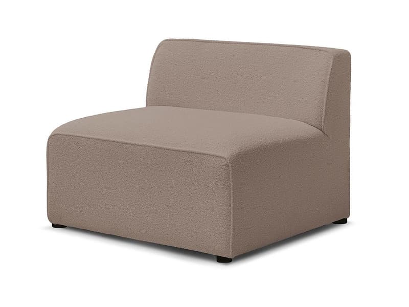Modulare Sessel für Sofa BOBOCHIC MEGEVE Boucle-Stoff rotbraun