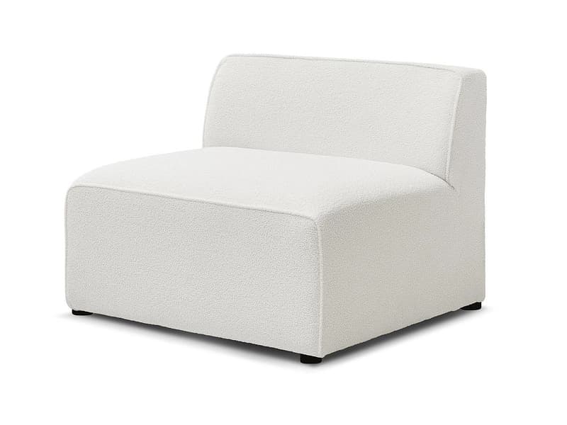 Modulare Sessel für Sofa BOBOCHIC MEGEVE Boucle-Stoff weiss