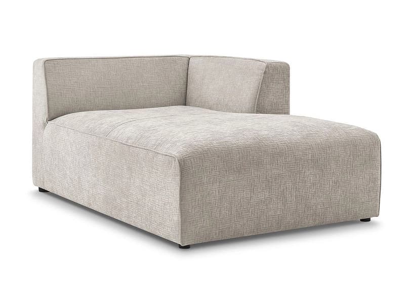 Récamière BOBOCHIC MEGEVE Stoff mit Textur beige