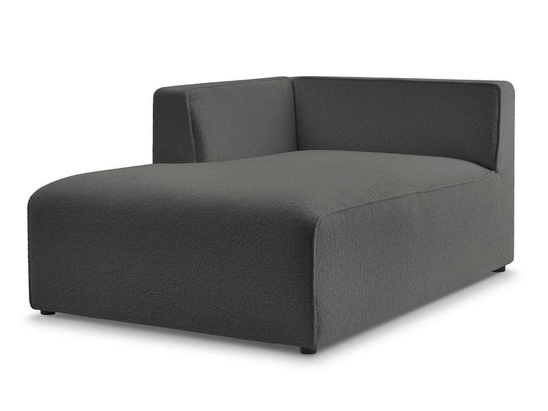 Récamière BOBOCHIC MEGEVE Boucle-Stoff dunkelgrau