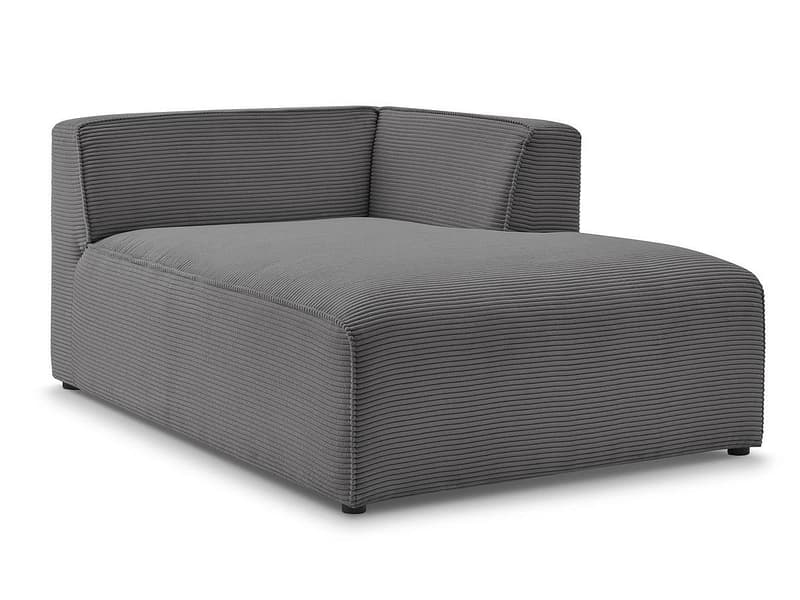 Récamière BOBOCHIC MEGEVE Cord-Stoff dunkelgrau