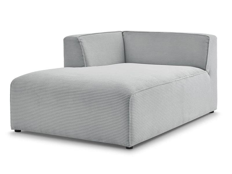 Récamière BOBOCHIC MEGEVE Cord-Stoff hellgrau