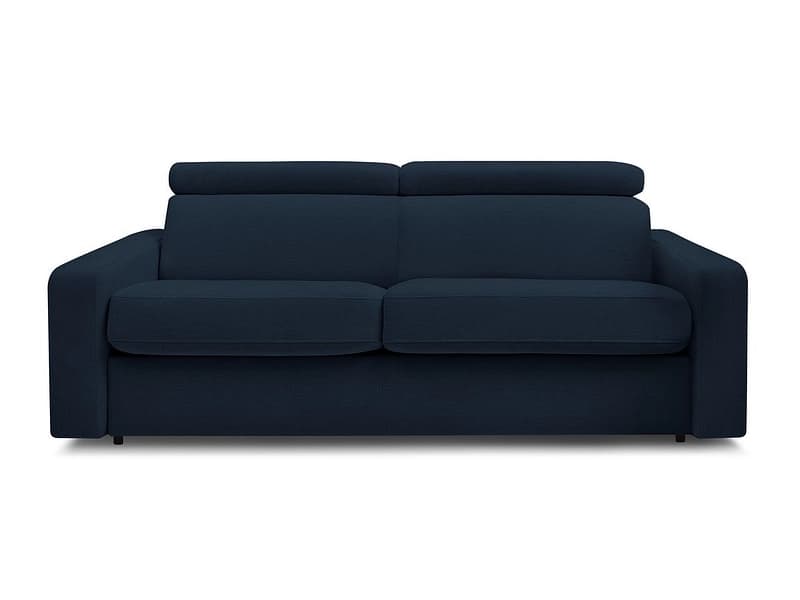 3er Sofa BOBOCHIC MONACO Stoff dunkelblau