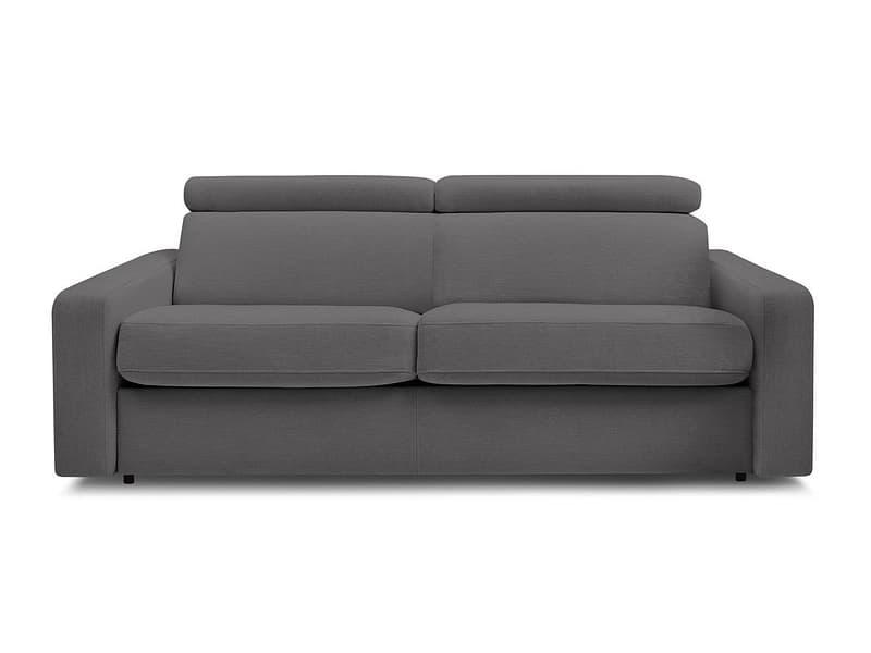 3er Sofa BOBOCHIC MONACO Stoff dunkelgrau