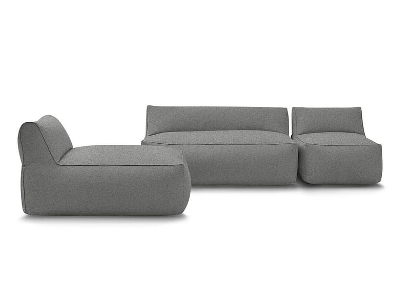Gartensofa BOBOCHIC RIVIERA Stoff dunkelgrau