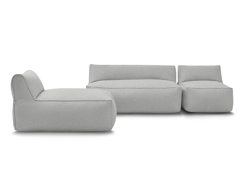 Gartensofa BOBOCHIC RIVIERA Stoff hellgrau