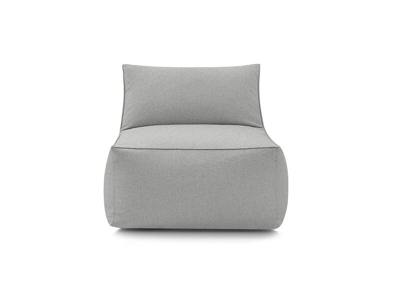 Modulare Sessel für Gartensofa BOBOCHIC RIVIERA Stoff hellgrau