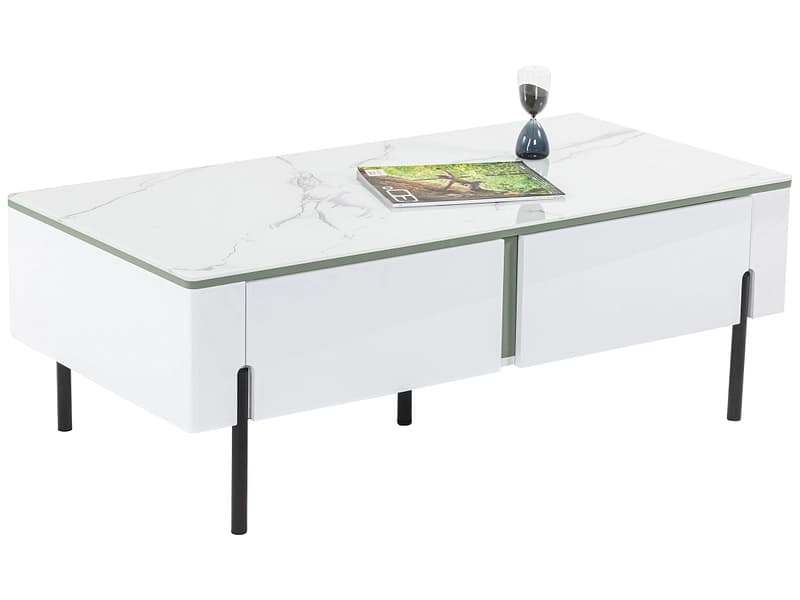 Couchtish MARBOR 60x120x42cm weiss