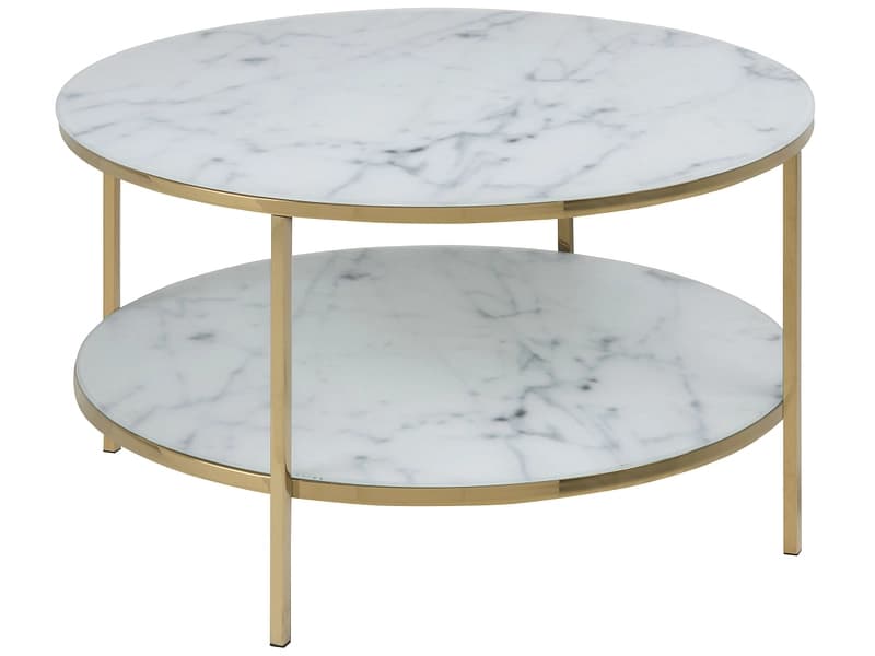 Couchtish ALISMA 80x80x45cm weiss