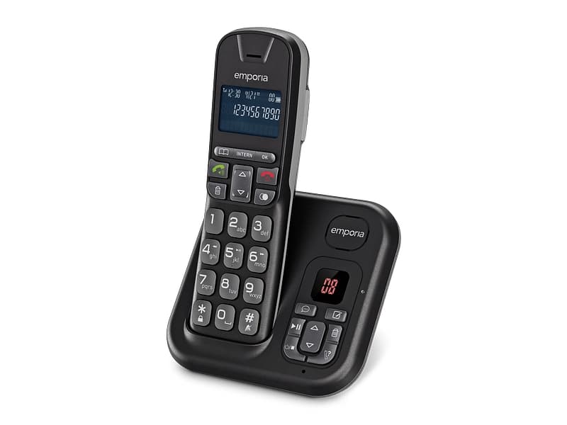 EMPORIA Festnetztelefon TH21 AB Schwarz