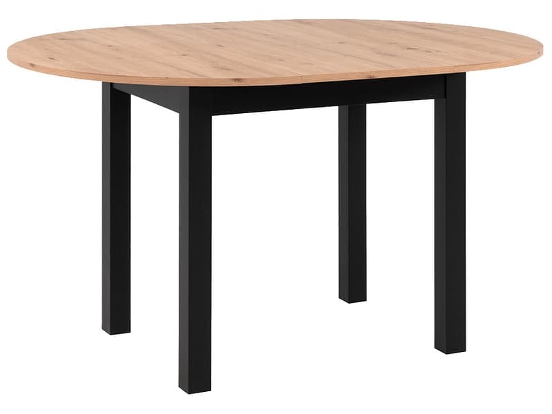 Tisch ausziehbar COBURG Ø100cm-140x76cm artisan eiche