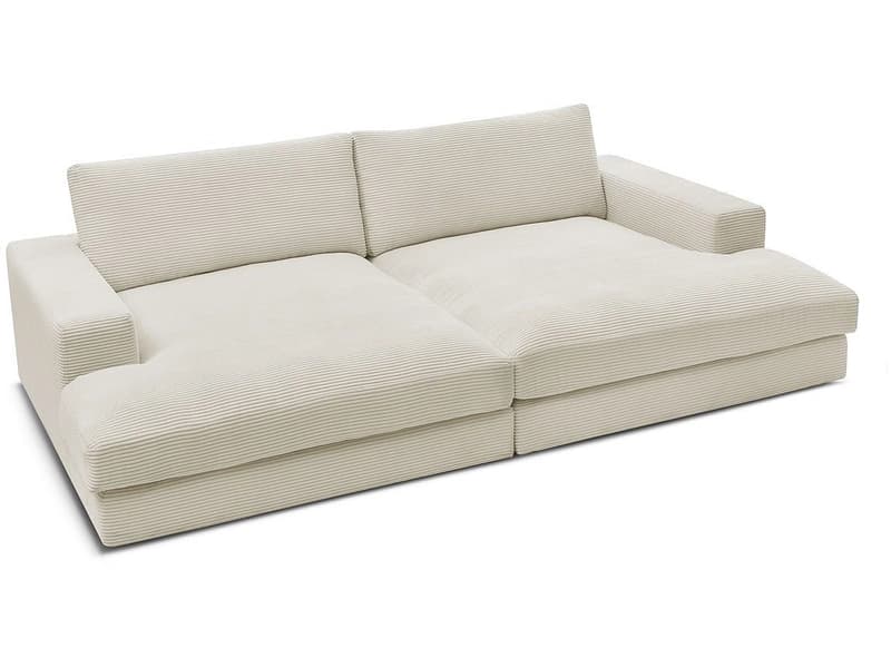 Sofa BOBOCHIC LEONARD Cord-Stoff beige
