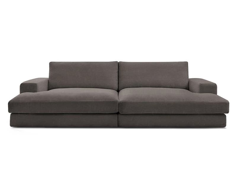 Sofa BOBOCHIC LEONARD Cord-Stoff rotbraun