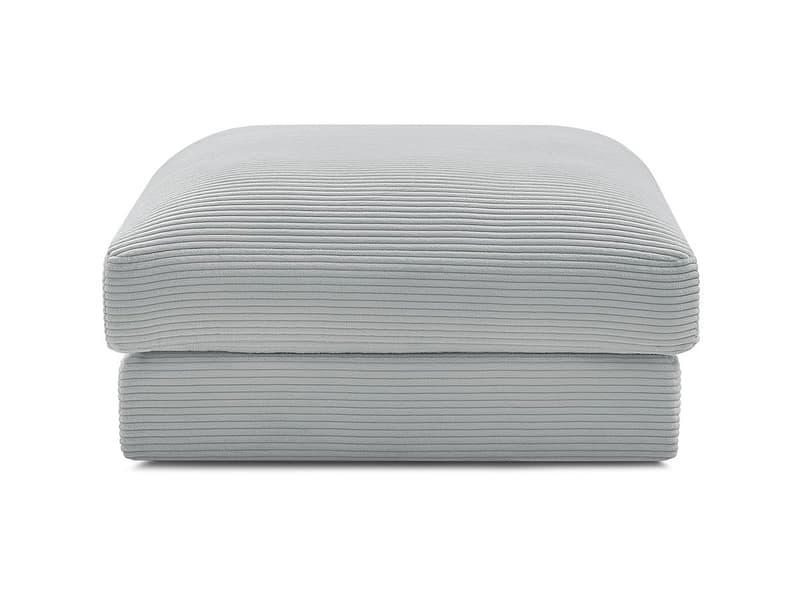 Sitzsack BOBOCHIC LEONARD 86x86x43cm cord-stoff hellgrau