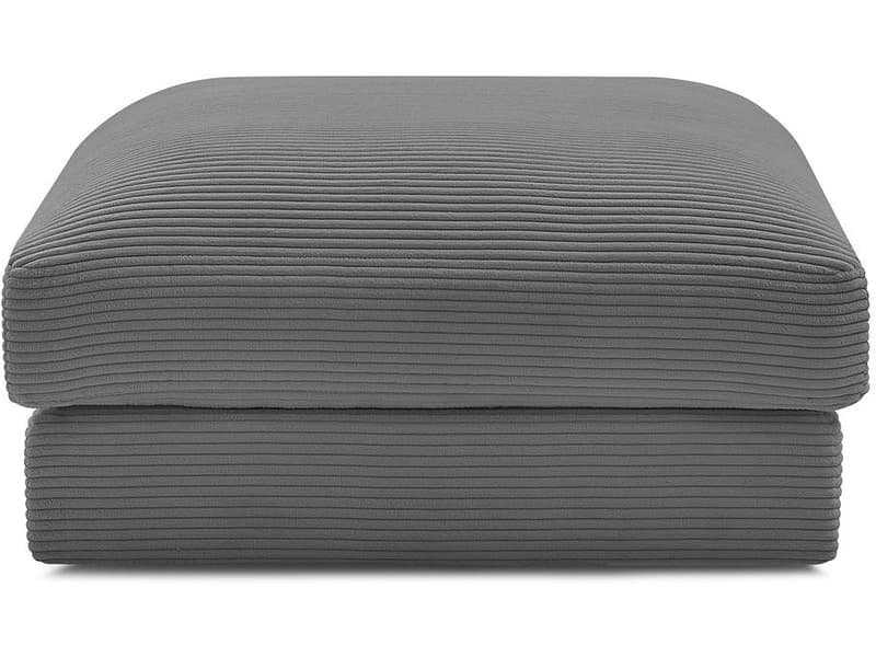 Sitzsack BOBOCHIC LEONARD 86x86x43cm cord-stoff dunkelgrau