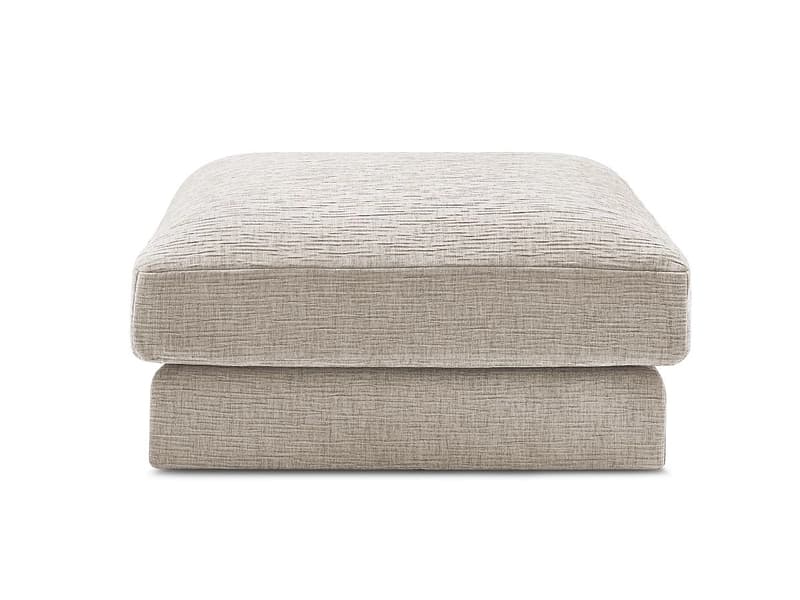 Hocker BOBOCHIC LEONARD 86x86x43cm stoff mit textur beige