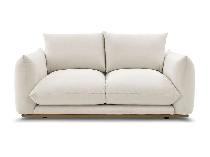 2er Sofa BOBOCHIC ERNEST Stoff beige