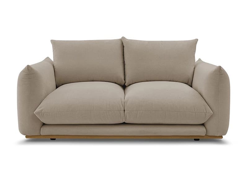 2er Sofa BOBOCHIC ERNEST Stoff taupe