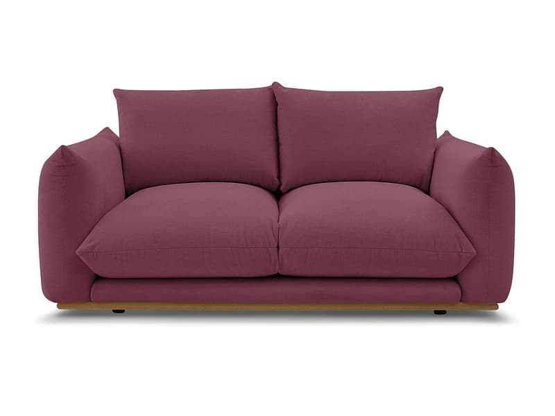 2er Sofa BOBOCHIC ERNEST Stoff rot