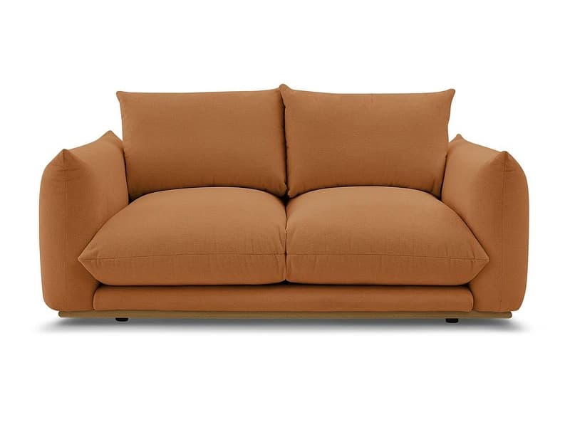 2er Sofa BOBOCHIC ERNEST Stoff orange