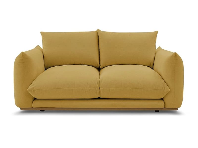 2er Sofa BOBOCHIC ERNEST Stoff gelb